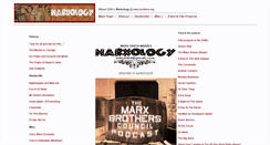 Desktop Screenshot of marxology.marx-brothers.org