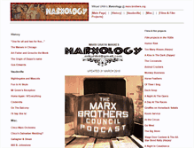 Tablet Screenshot of marxology.marx-brothers.org